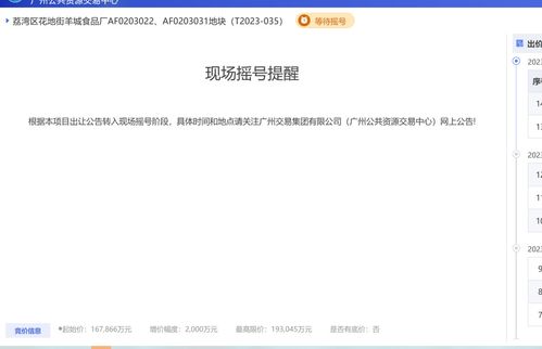 廣州土拍回暖 荔灣區(qū)花地街羊城食品廠地塊開拍即封頂 進(jìn)入搖號環(huán)節(jié)
